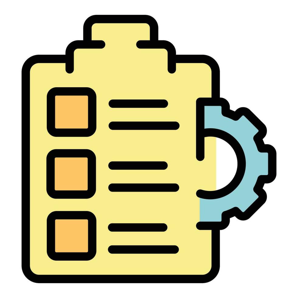 Support clipboard icon vector flat