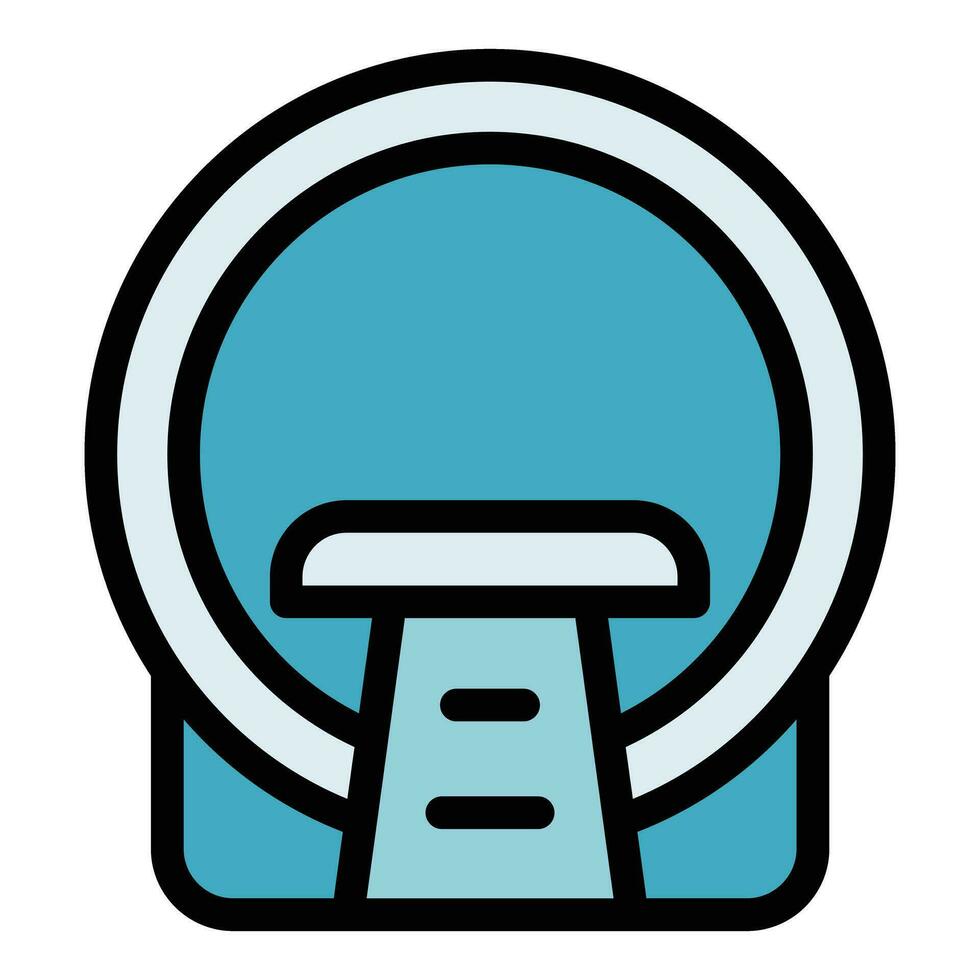 Ct scan icon vector flat