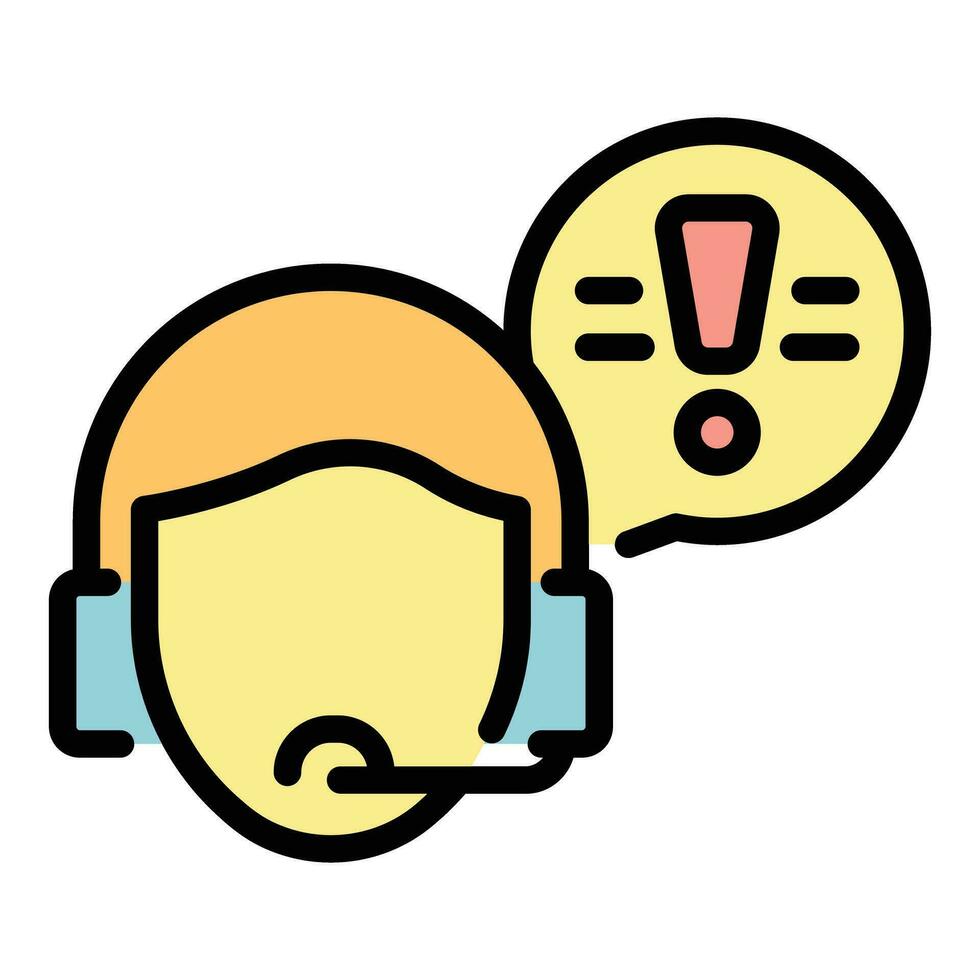 Support chat call icon vector flat