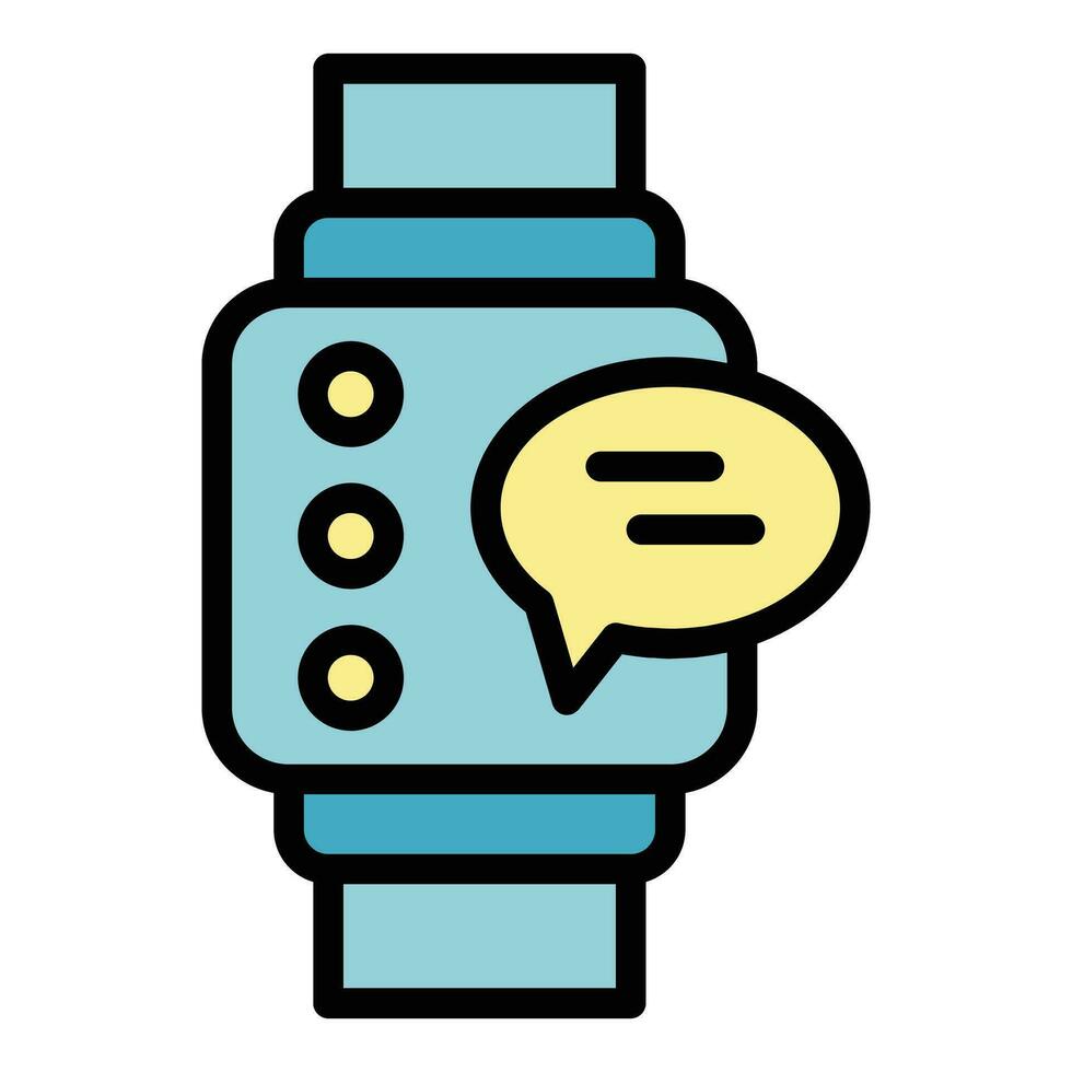 Smartwatch support icon vector flat