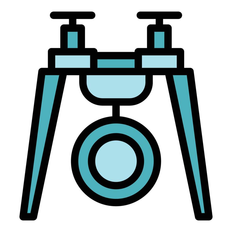 Videography drone icon vector flat