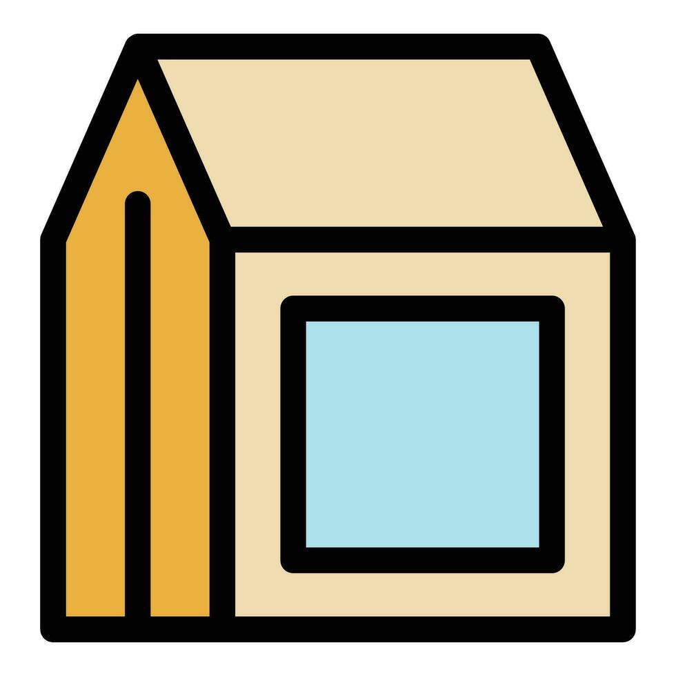 Packet box icon vector flat