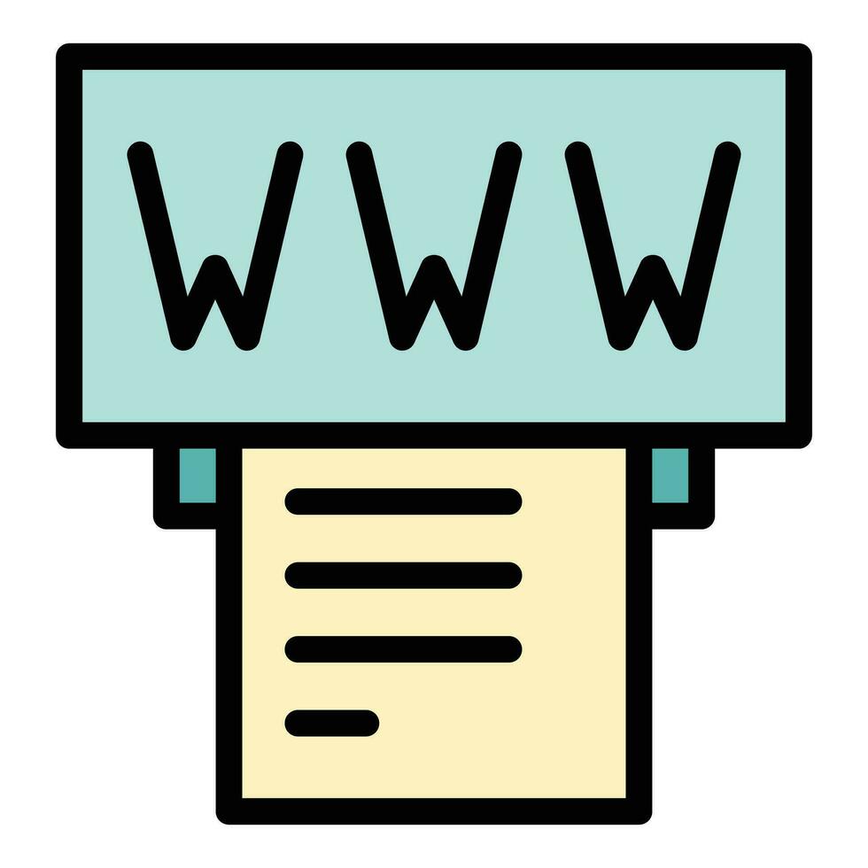 Web register icon vector flat