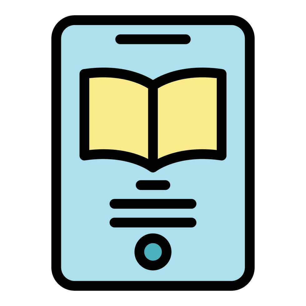Digital book reality icon vector flat