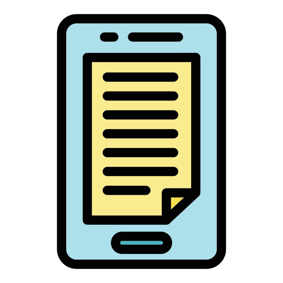 Tablet book reading icon vector flat