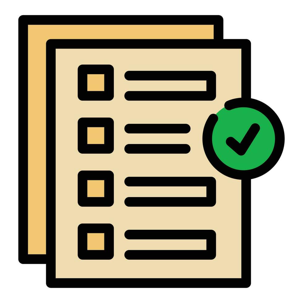 Check list icon vector flat