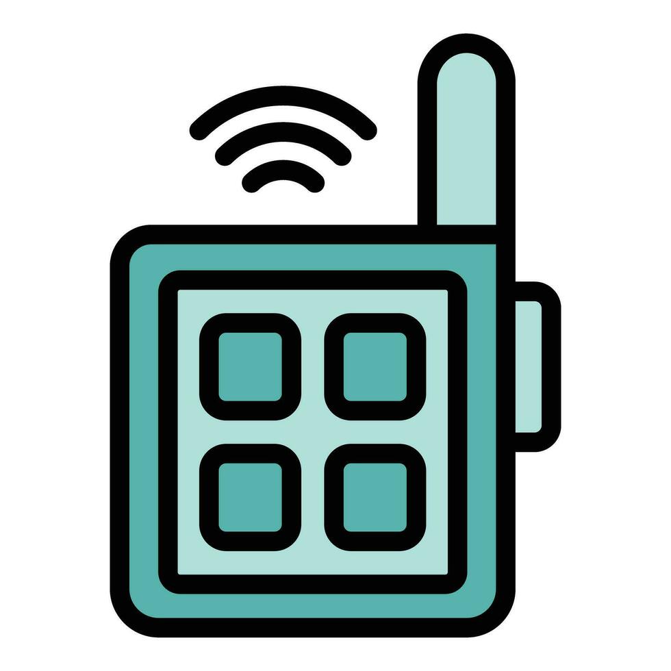 Lock auto key icon vector flat