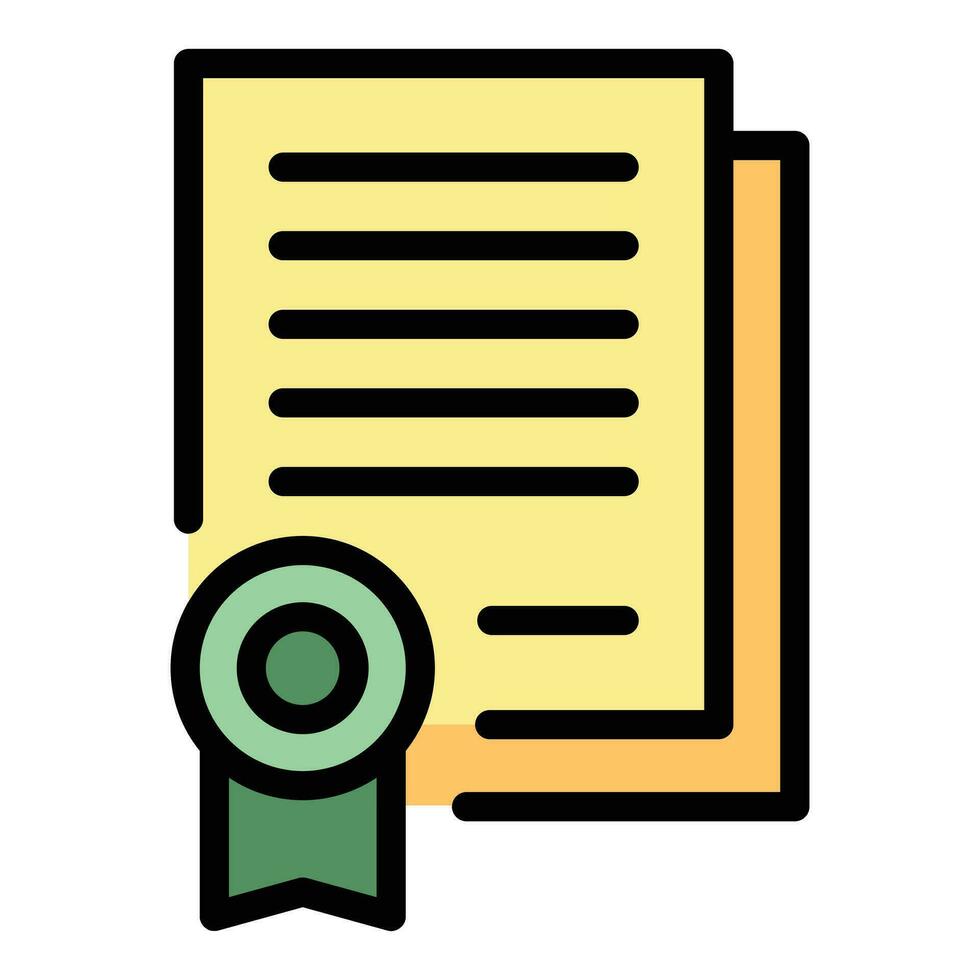 Patent files icon vector flat