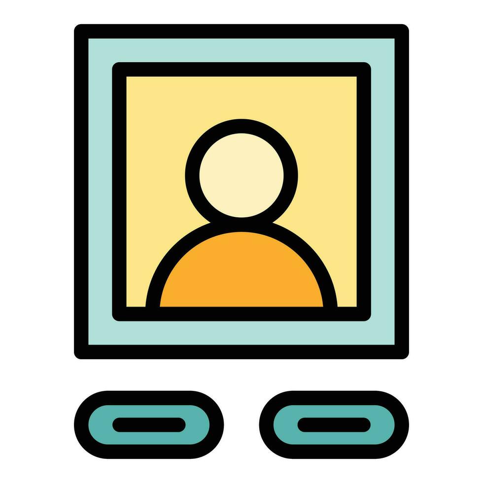 User avatar icon vector flat