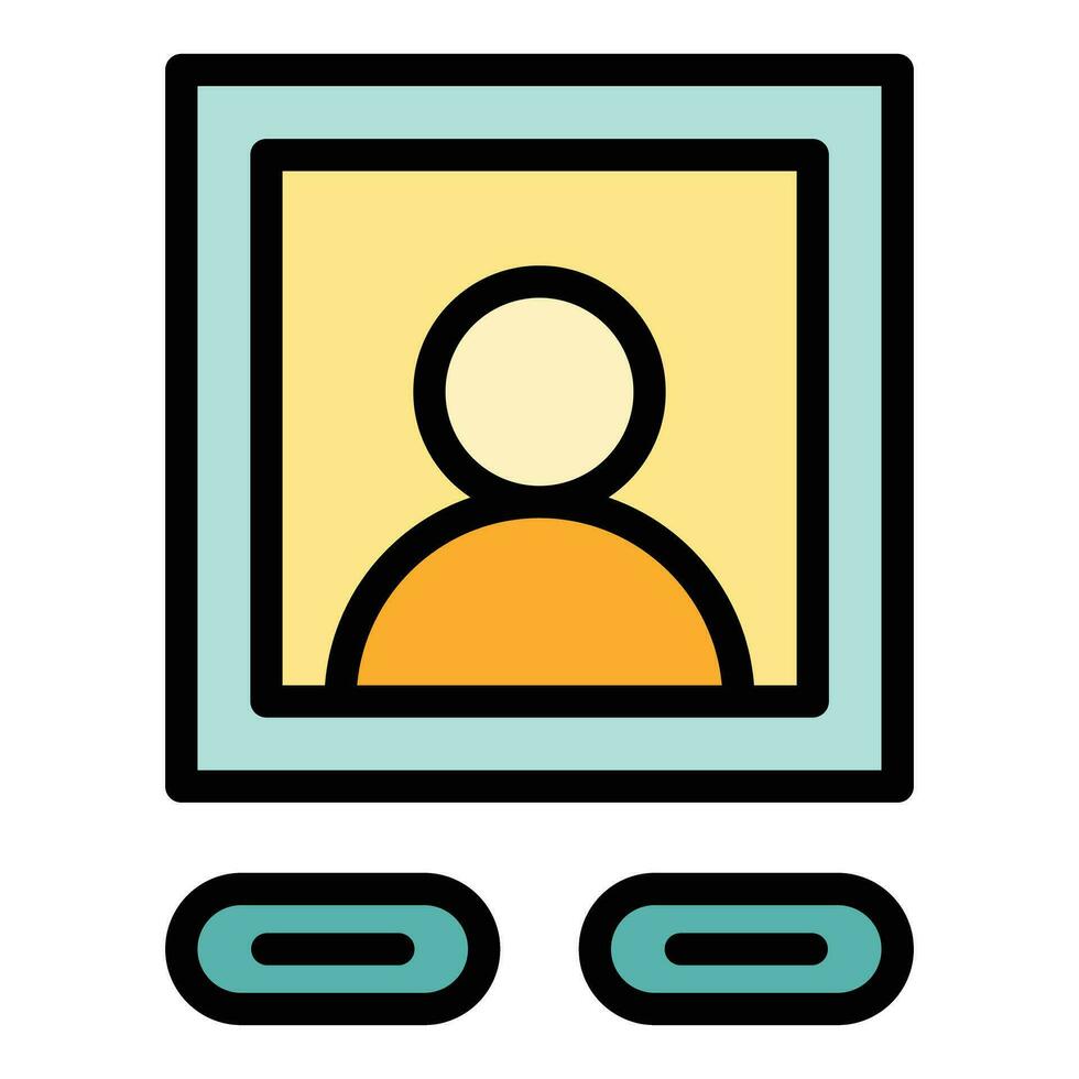 User avatar icon vector flat