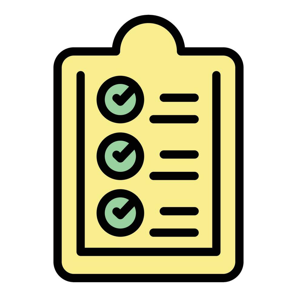 Clipboard skills icon vector flat