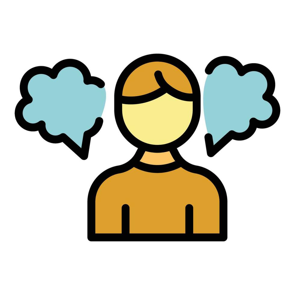 Mental busy icon vector flat