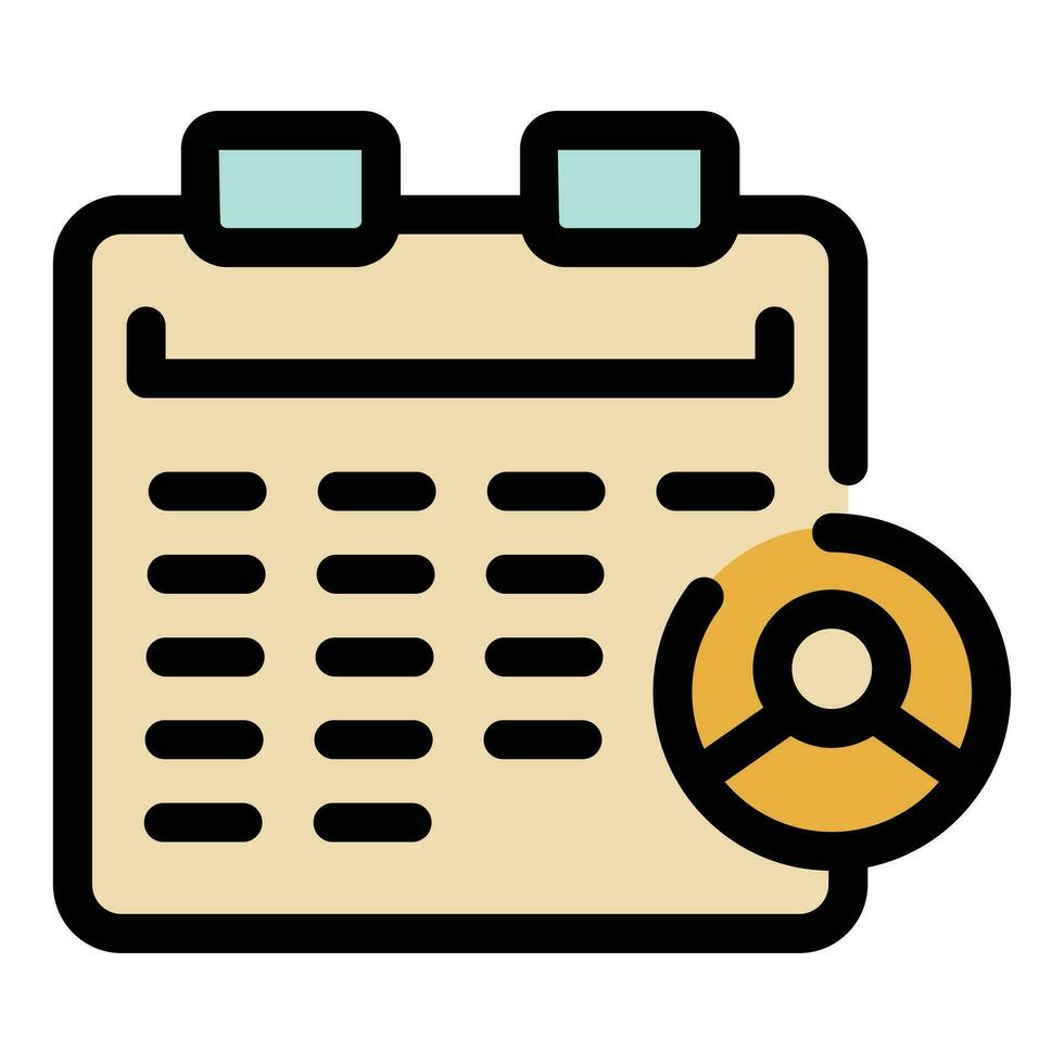 Calendar vacancy icon vector flat