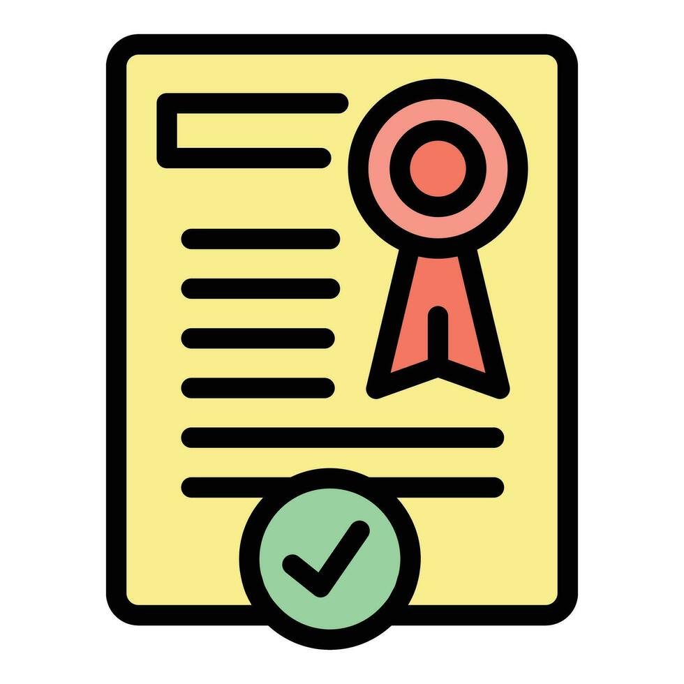 Patent document icon vector flat