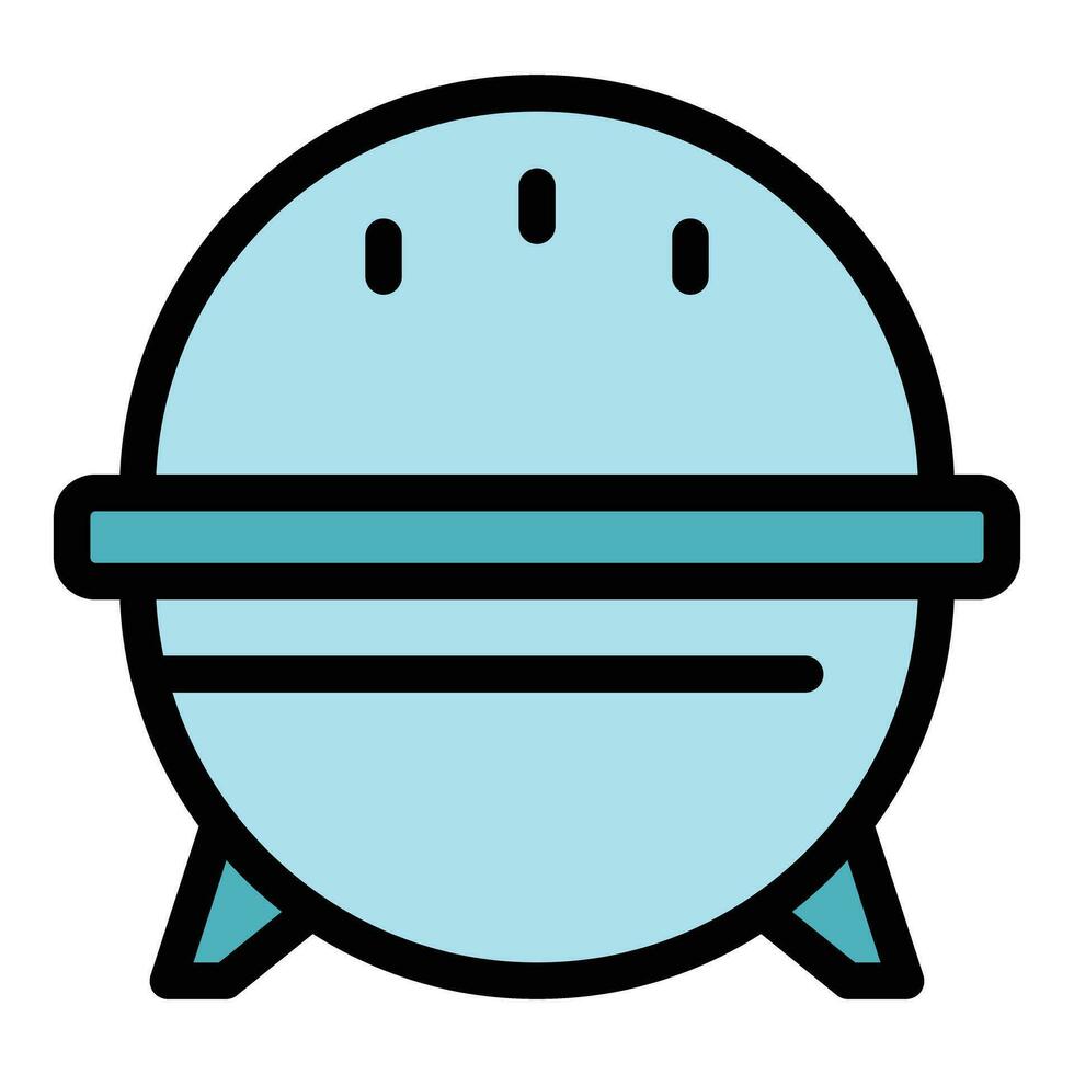Snack container icon vector flat