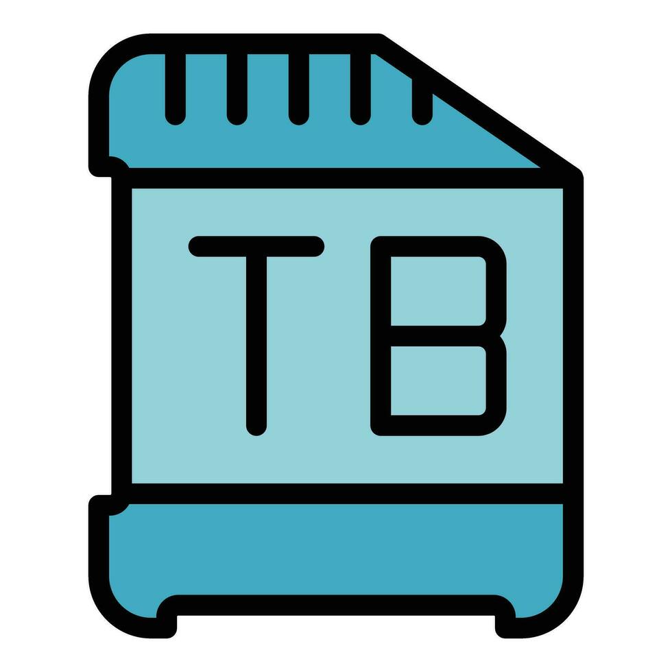 tuberculosis Dakota del Sur tarjeta icono vector plano