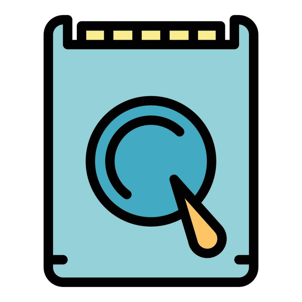 Old hdd icon vector flat
