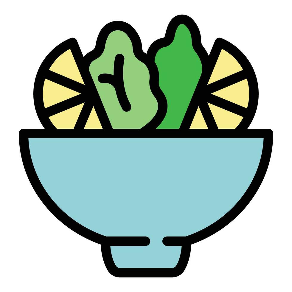 Vegan table icon vector flat