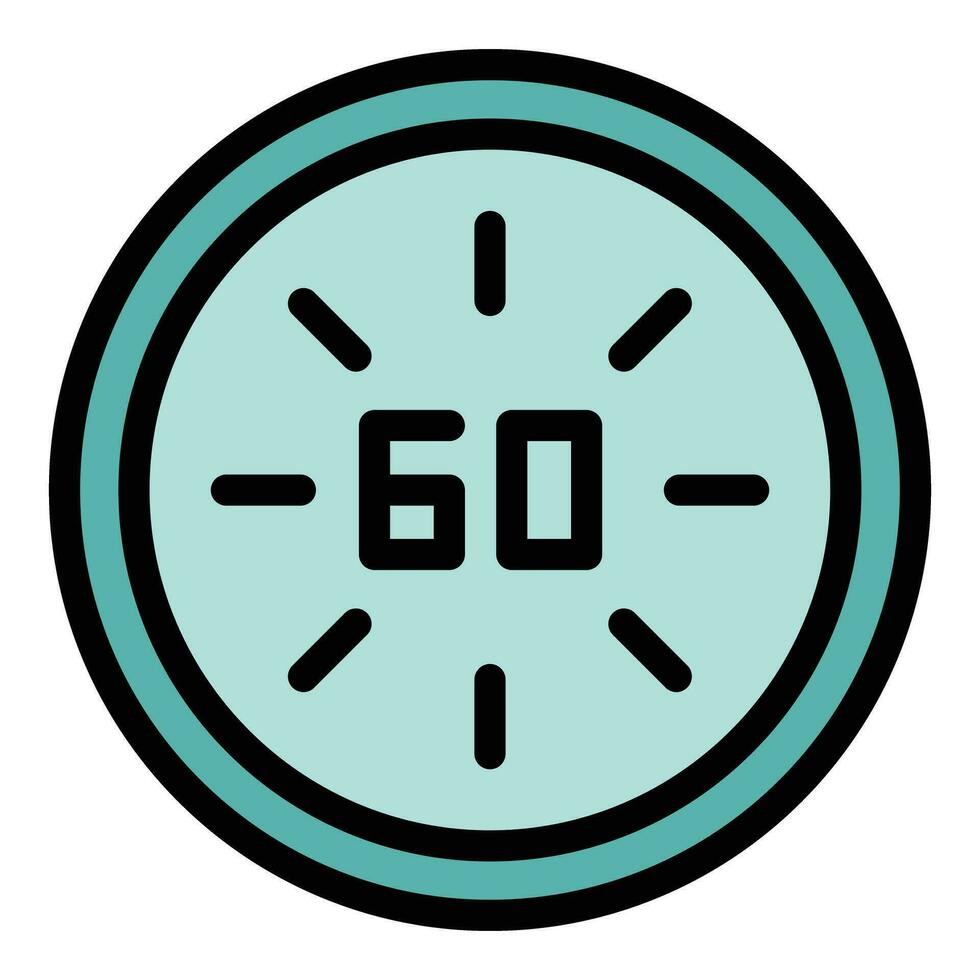 Hour time icon vector flat