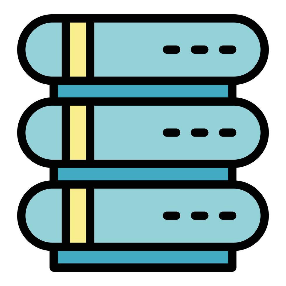 Server memory icon vector flat