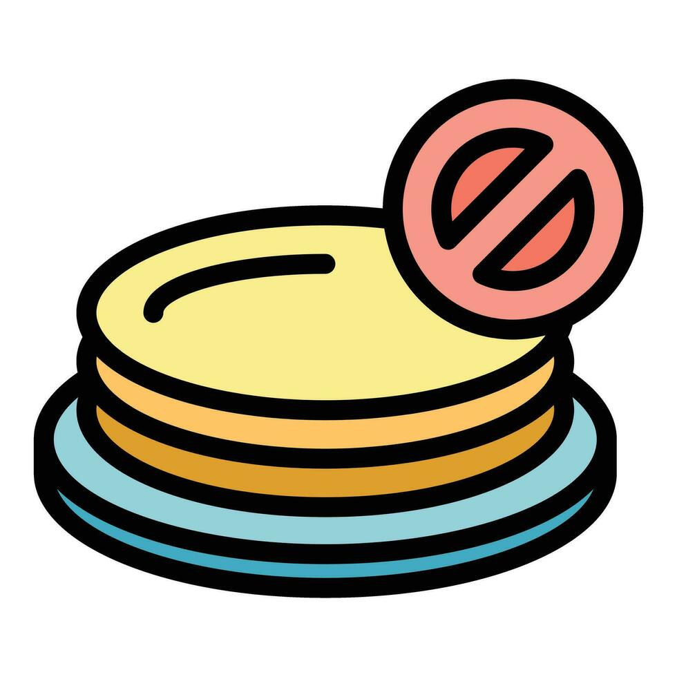 Gluten free cake icon vector flat