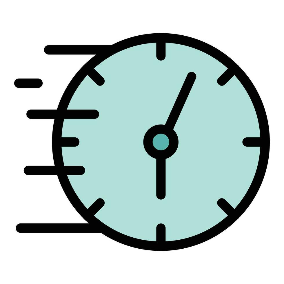 Time icon vector flat