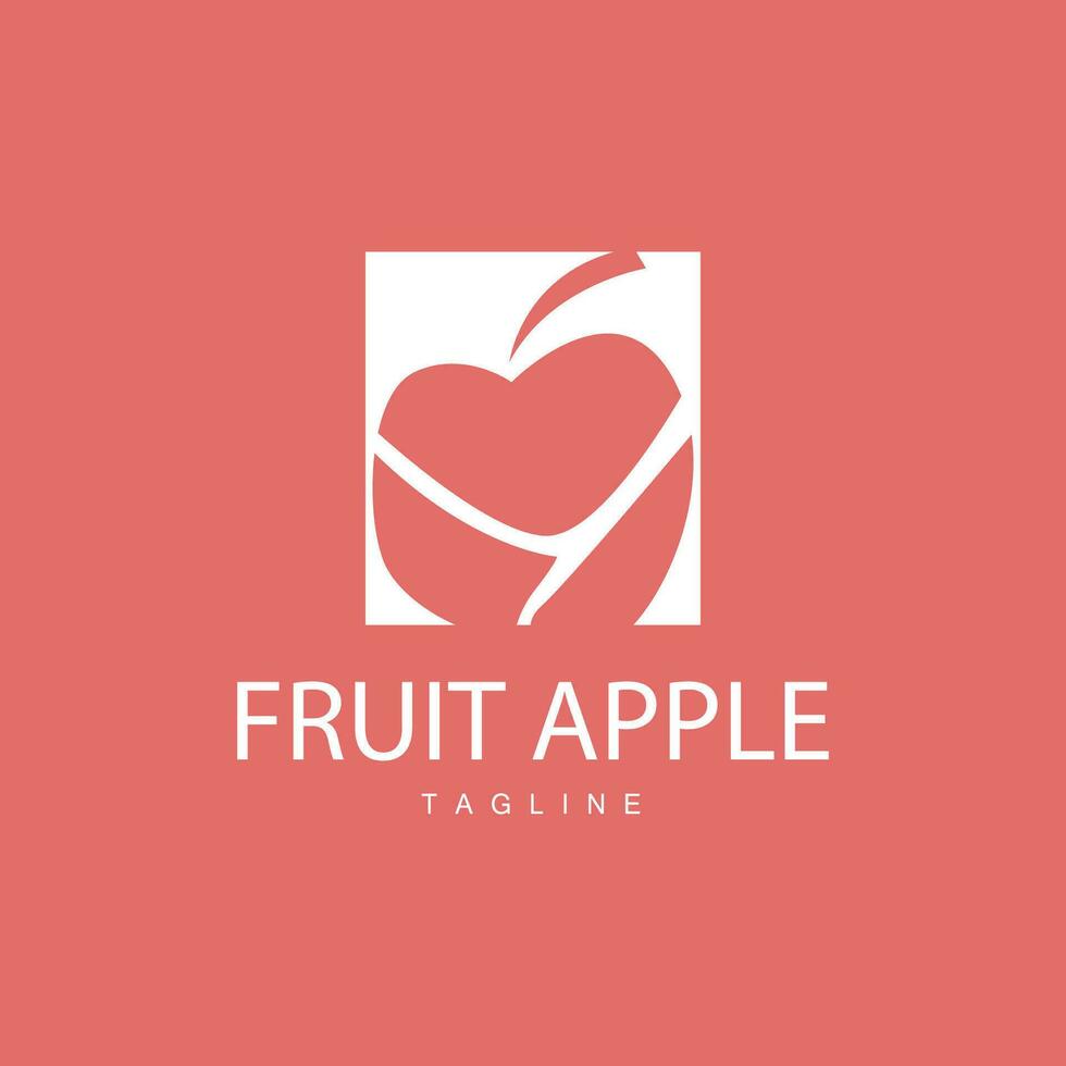 manzana Fruta logo, jardín planta vector, símbolo diseño ilustración modelo vector