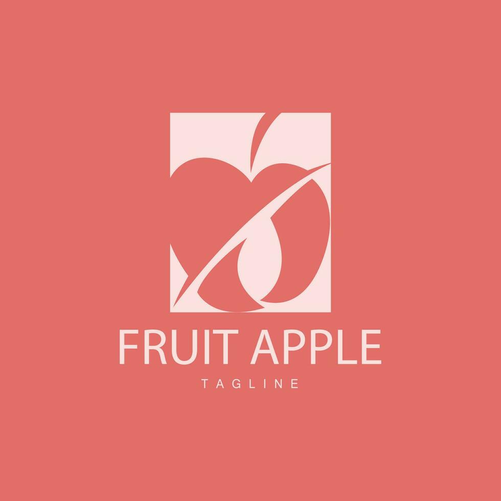 manzana Fruta logo, jardín planta vector, símbolo diseño ilustración modelo vector