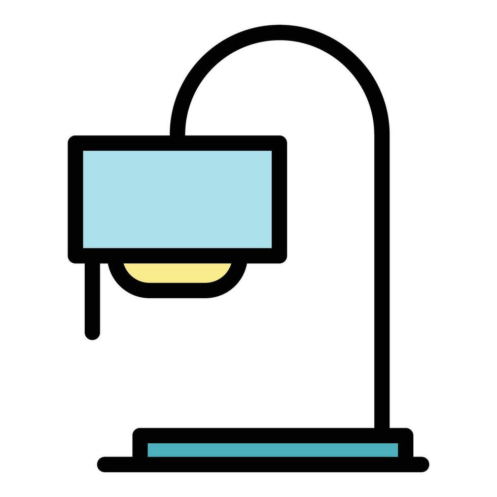 Lamp icon vector flat