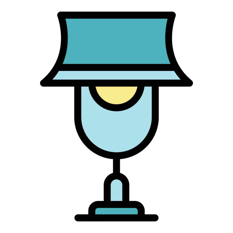 Home lamp icon vector flat