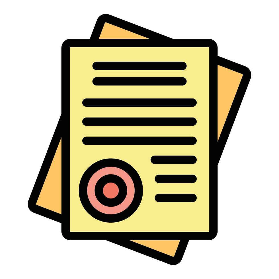 Trust disclaimer icon vector flat