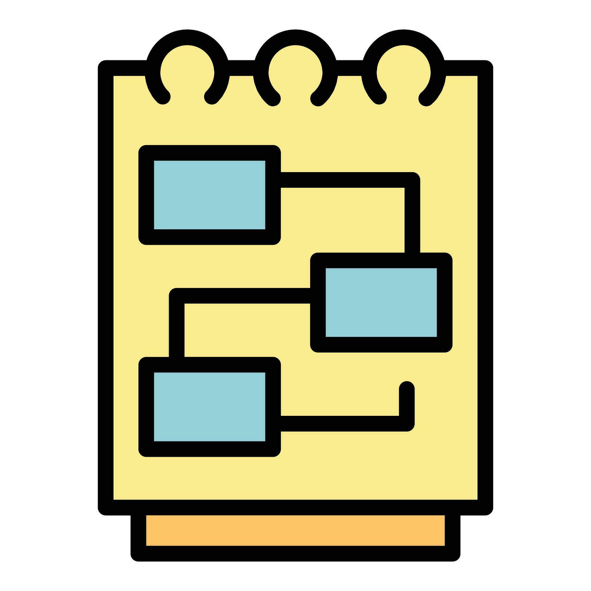 Notebook business plan icon vector flat 27152463 Vector Art at Vecteezy