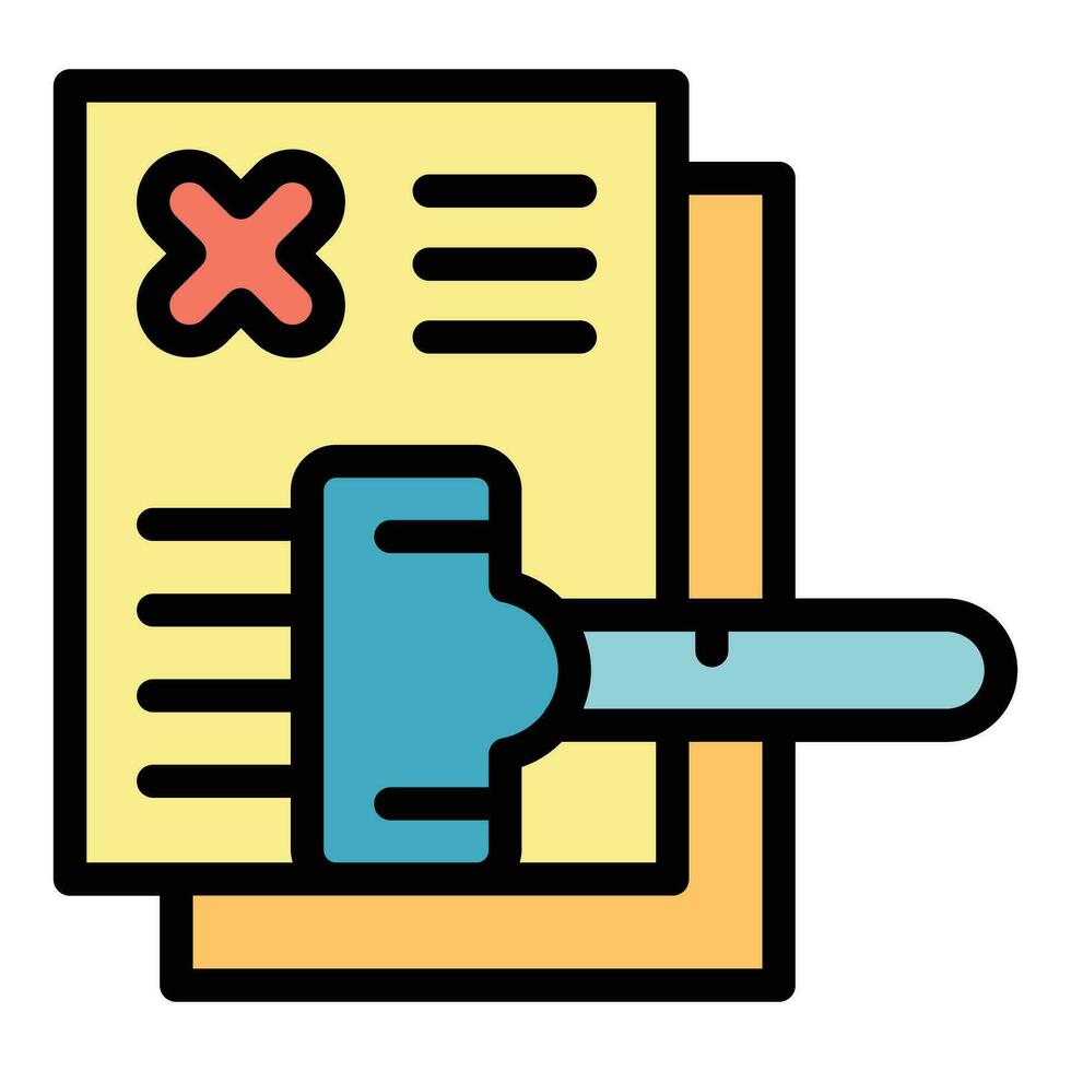 Disclaimer service icon vector flat