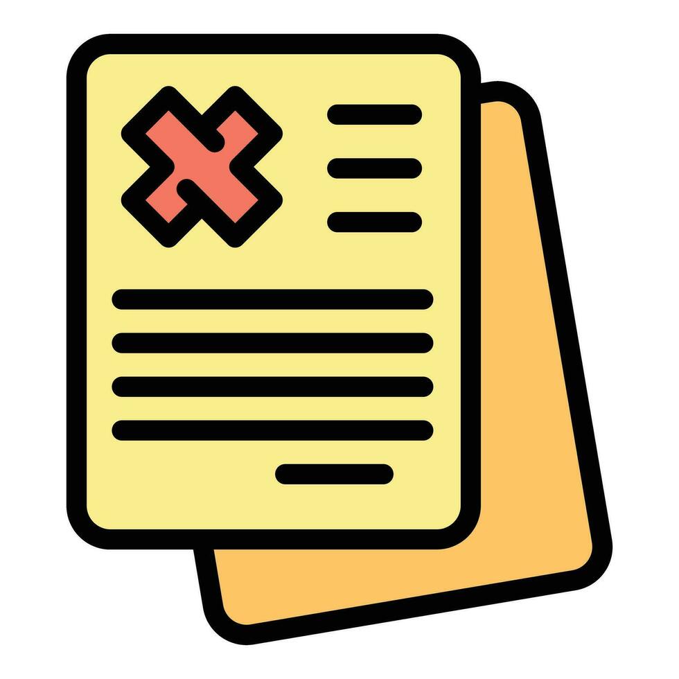 Disclaimer law icon vector flat