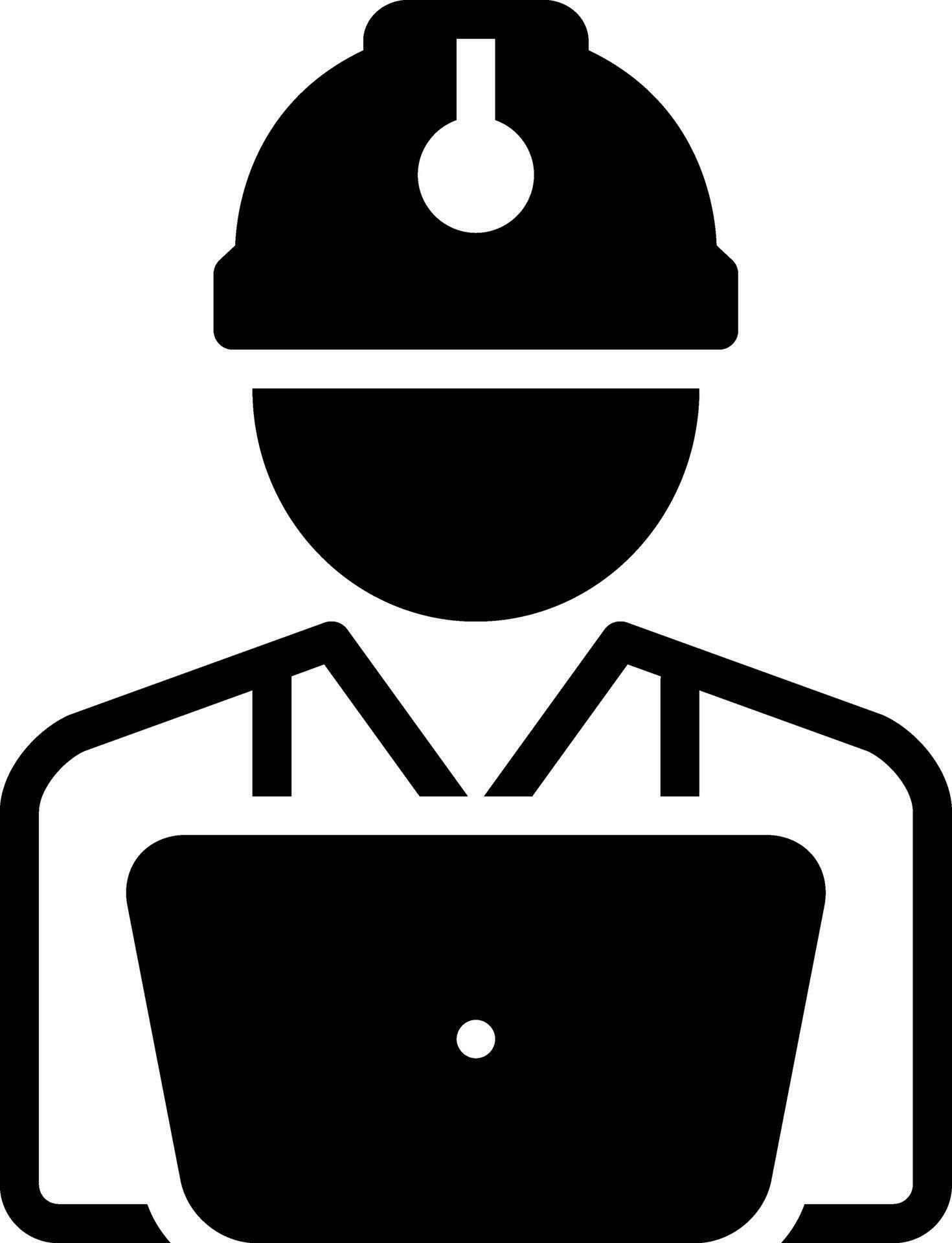 solid icon for worker 27152852 Vector Art at Vecteezy
