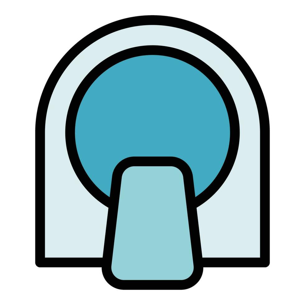 Mri radiology icon vector flat