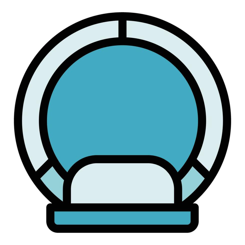 Computer mri icon vector flat