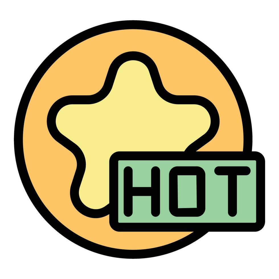 Hot promo code icon vector flat