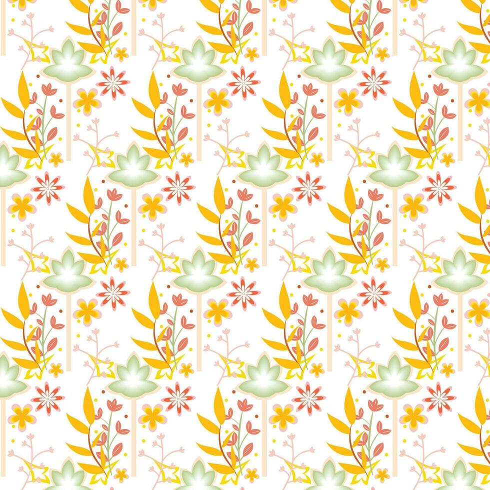 Colourful hand draw surface pattern design vector