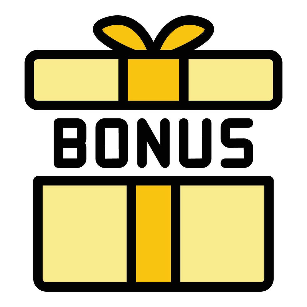 Bonus box icon vector flat