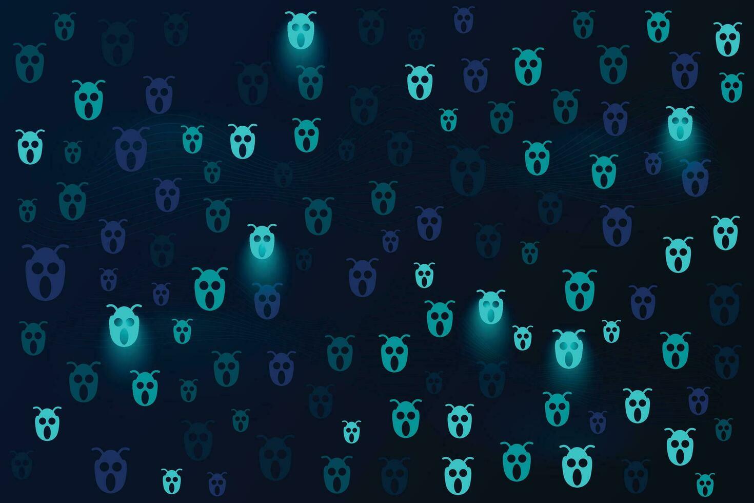 Cyber security modern internet browsing meadow pattern with lighting effect in the dark background vector