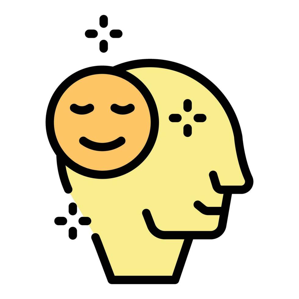 Care mind icon vector flat