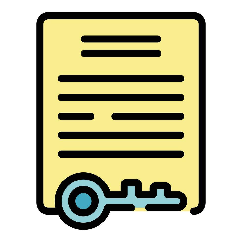 Document patent icon vector flat