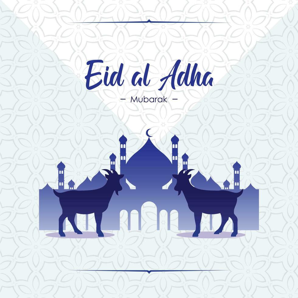 Eid al adha mubarak vector