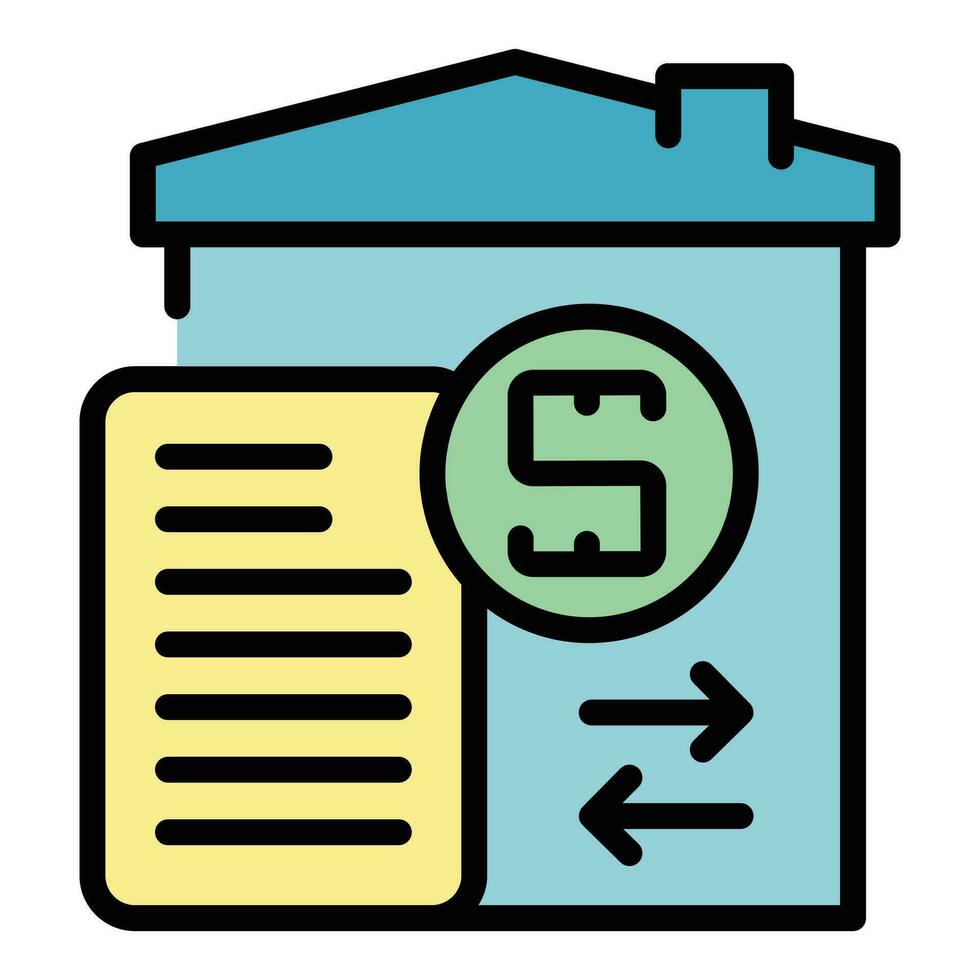 House material tax icon vector flat