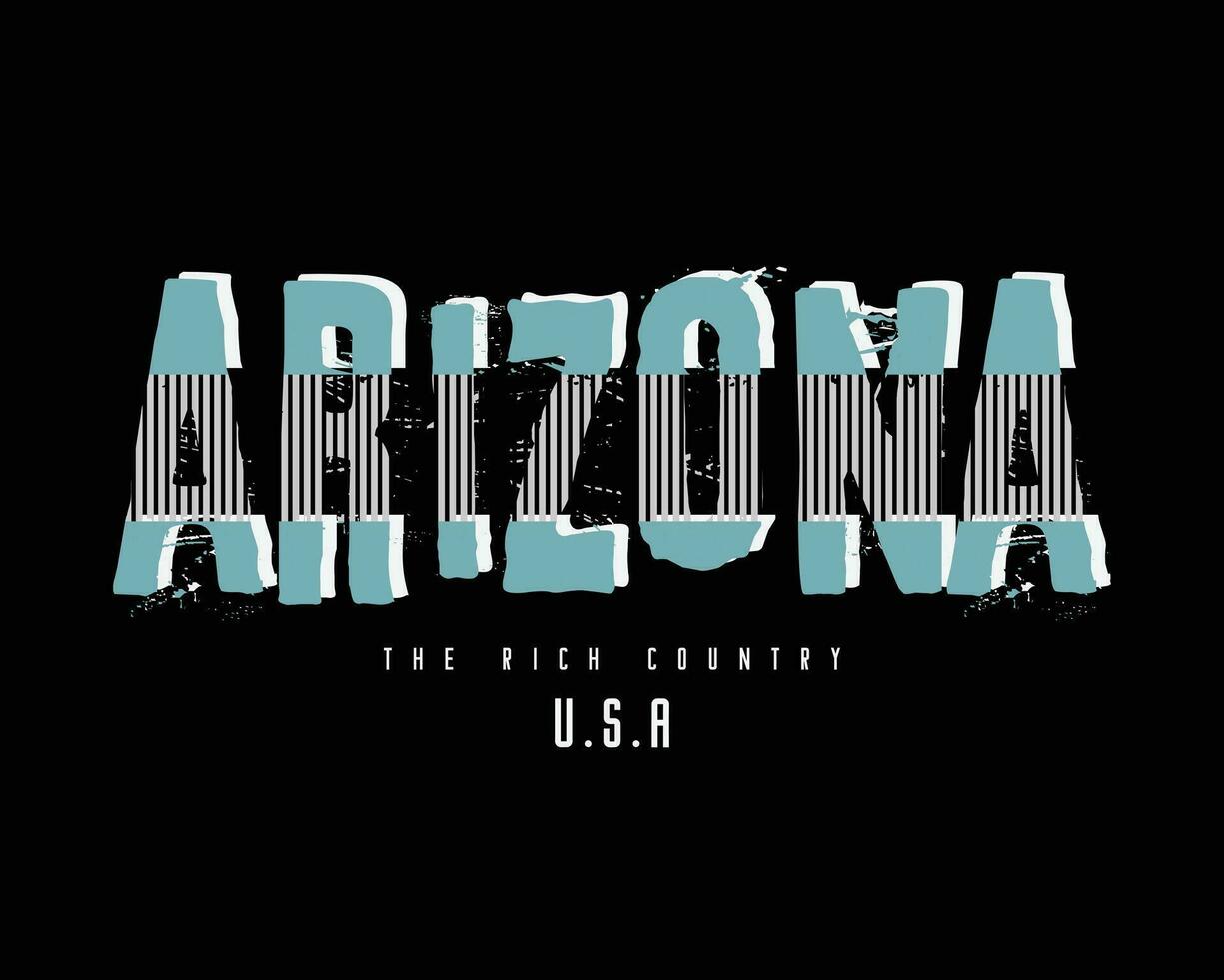 Arizona illustration typography. perfect for t shirt design vector