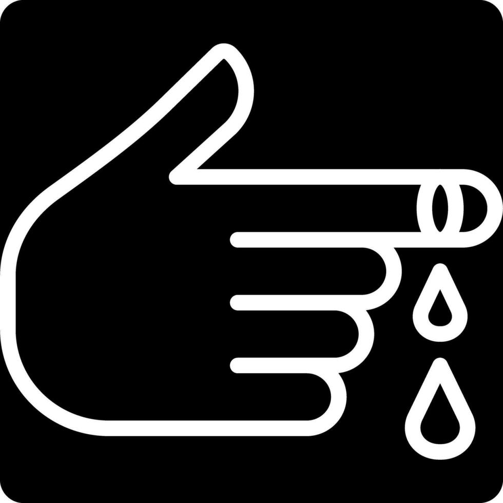 solid icon for wound vector
