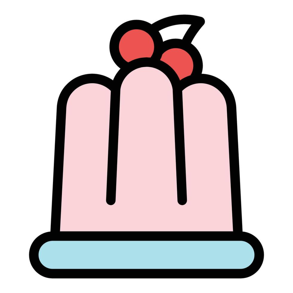Shiny jelly icon vector flat