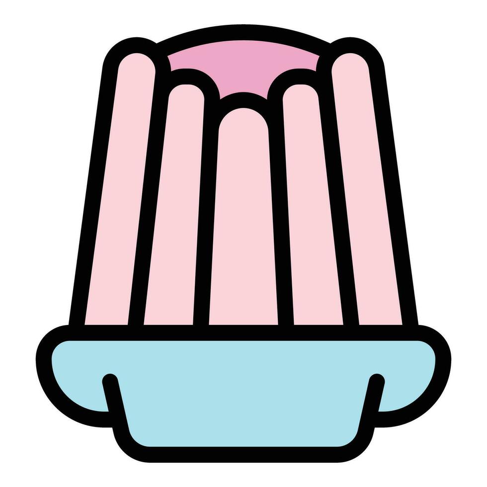 Sweet jelly icon vector flat