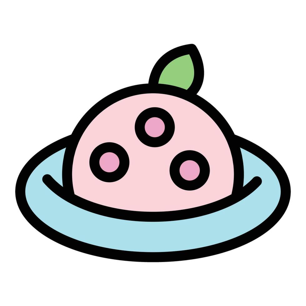 Jelly gummy icon vector flat